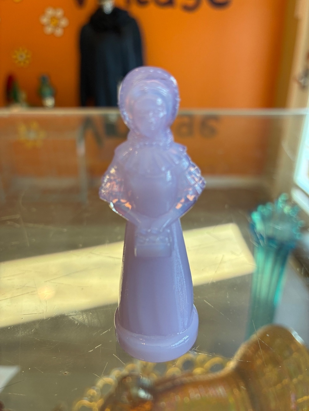 Degenhart Eldena Miniature Lavender Glass Figurine